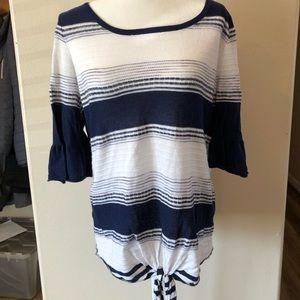 Knitted striped top